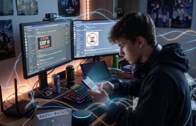 Kaziuk ze smartfonem, czyli dlaczego wyśmiewanie AI  to powtórka z rozrywki